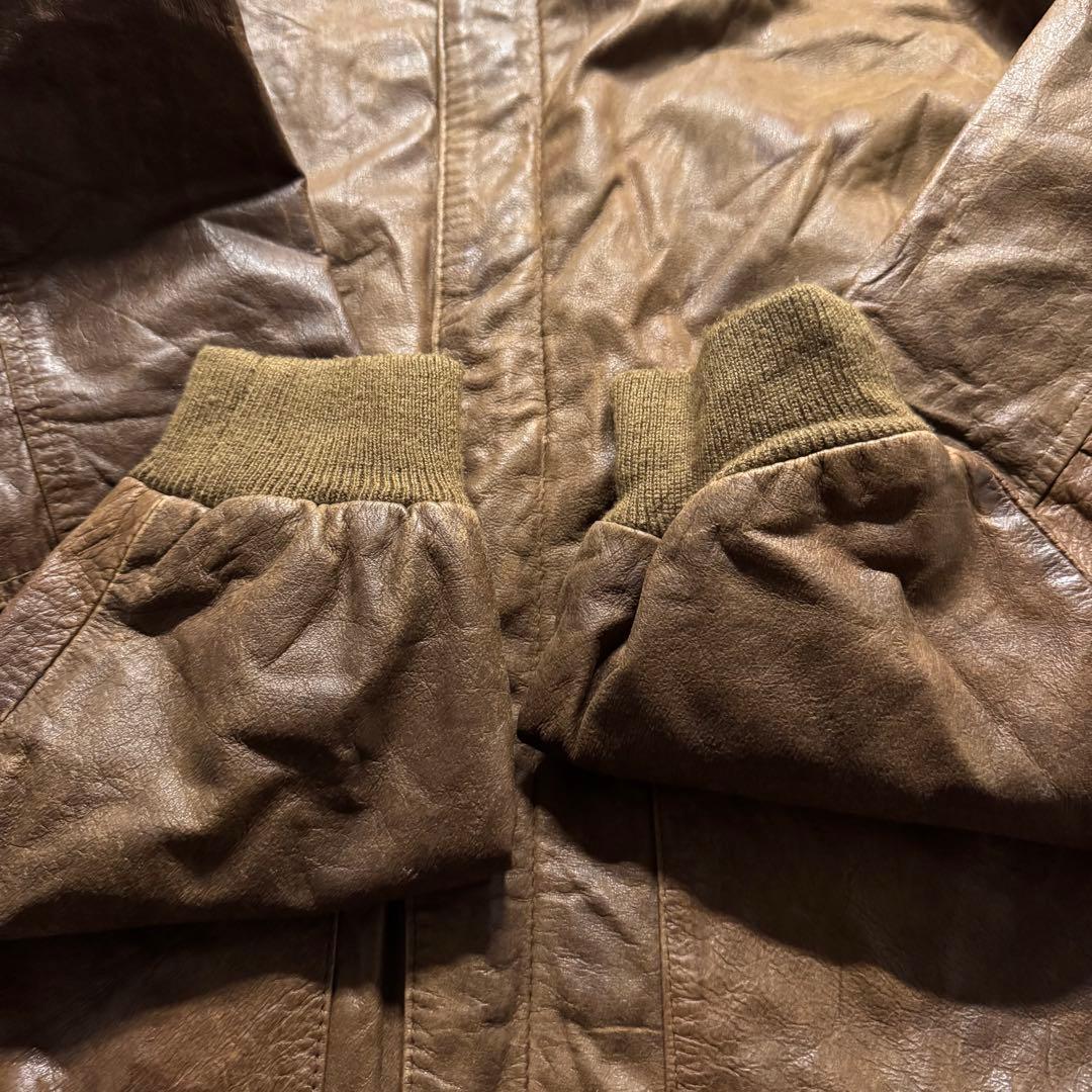 【90s vintage】フライトジャケット　A-2 ペイズリー　ボンバー　短丈