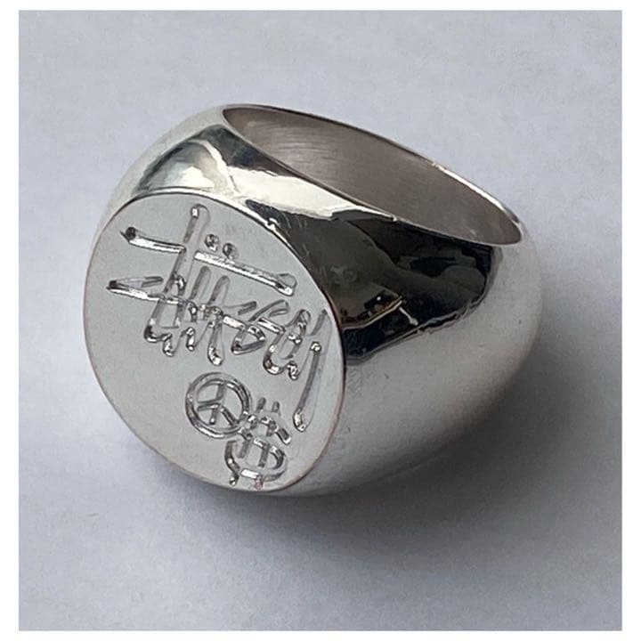 STUSSY old stussy 90s ステューシー シルバーリング - メルカリ