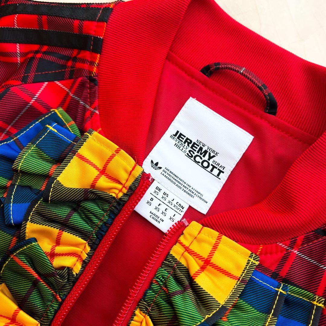 adidas ジェレミースコット チェック柄ジャージ - メルカリ