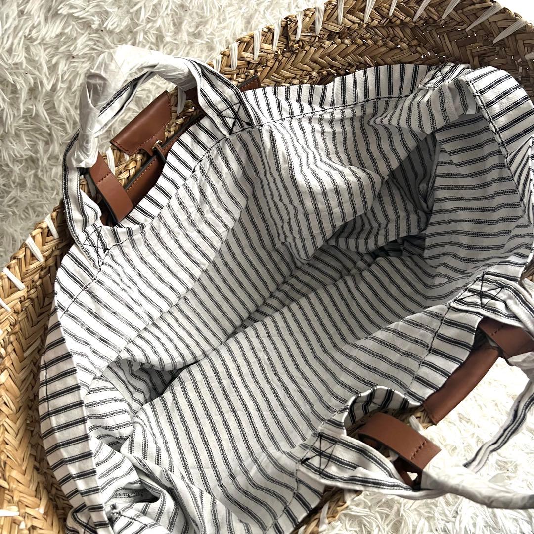 未使用品 アニヤハインドマーチ カゴバッグ アイズ 大容量 ラフィア