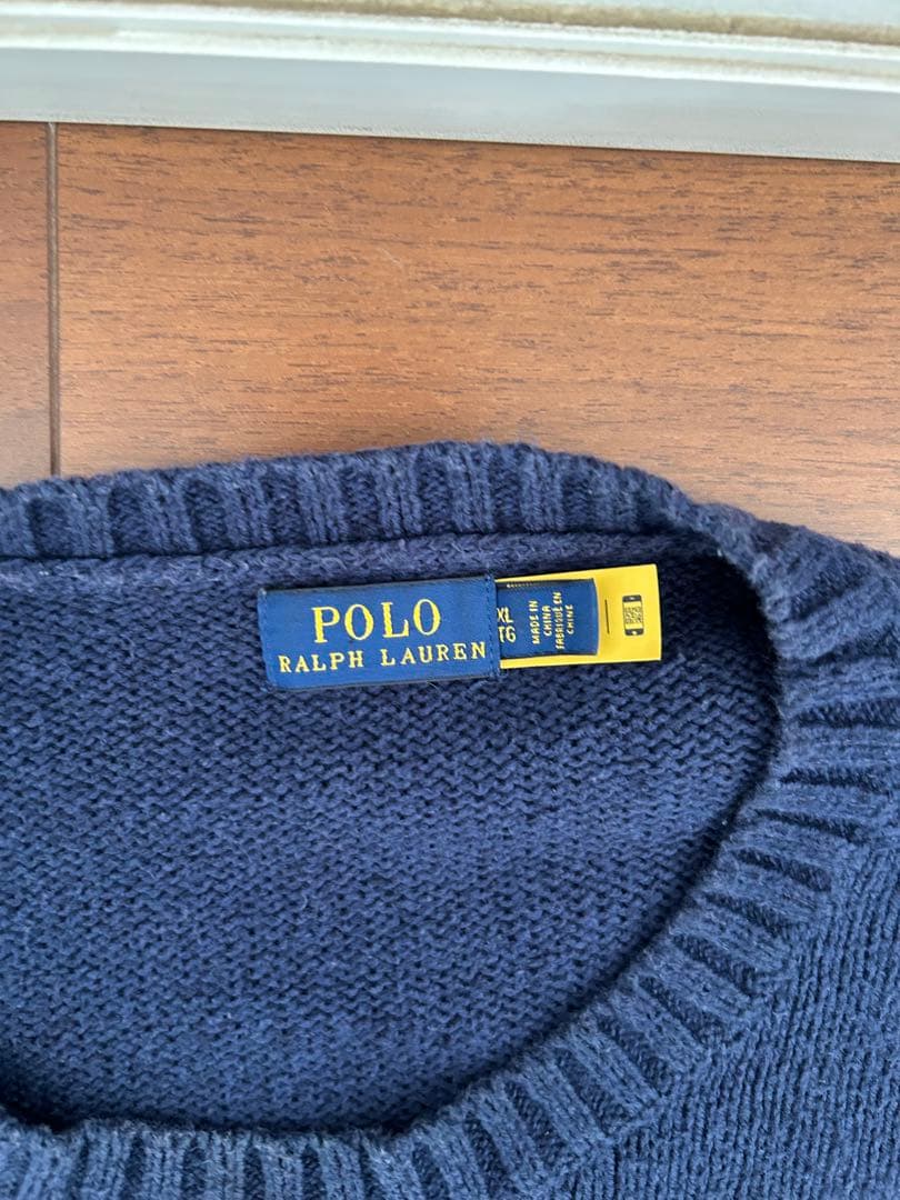 Polo Ralph Lauren ネイビー クマ刺繍 セーター TL - メルカリ