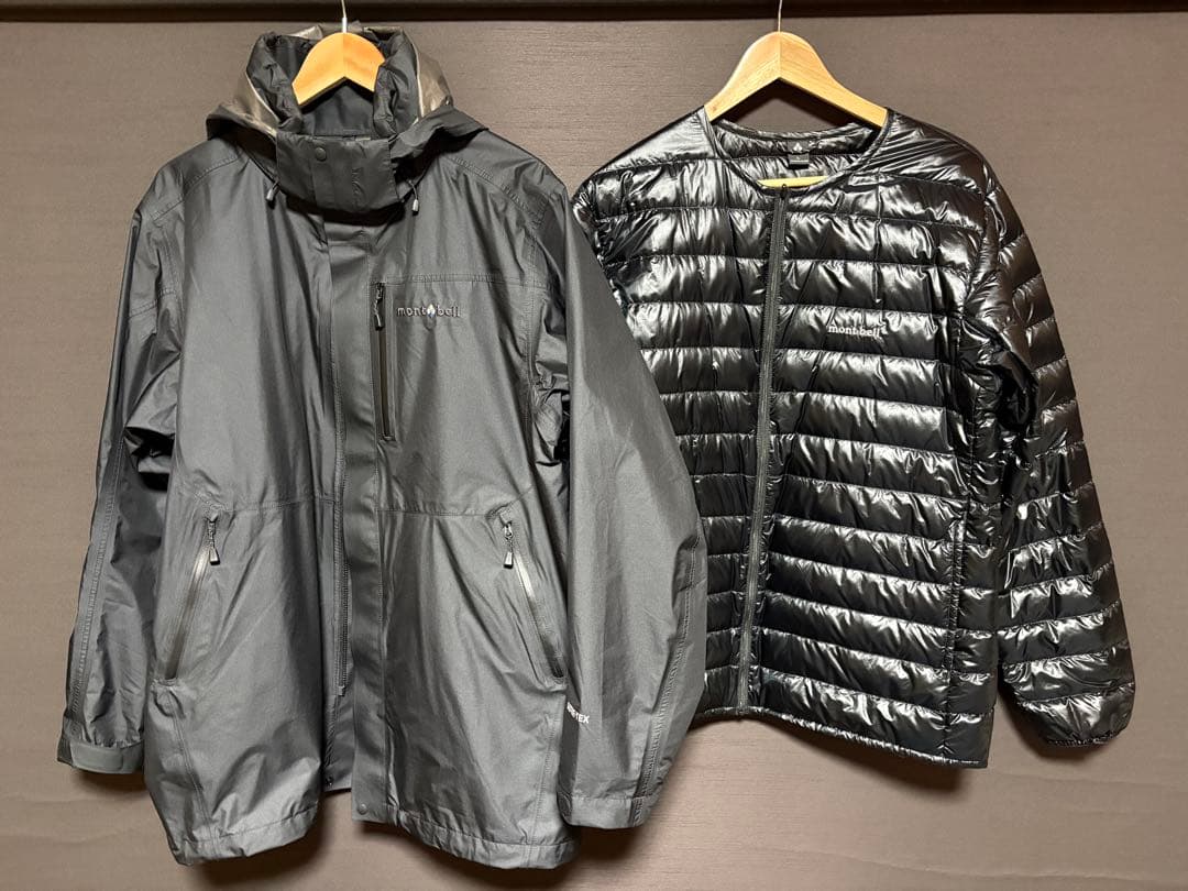 mont-bell モンベル ヴェイルダウンパーカ ゴアテックス メンズ L 黒