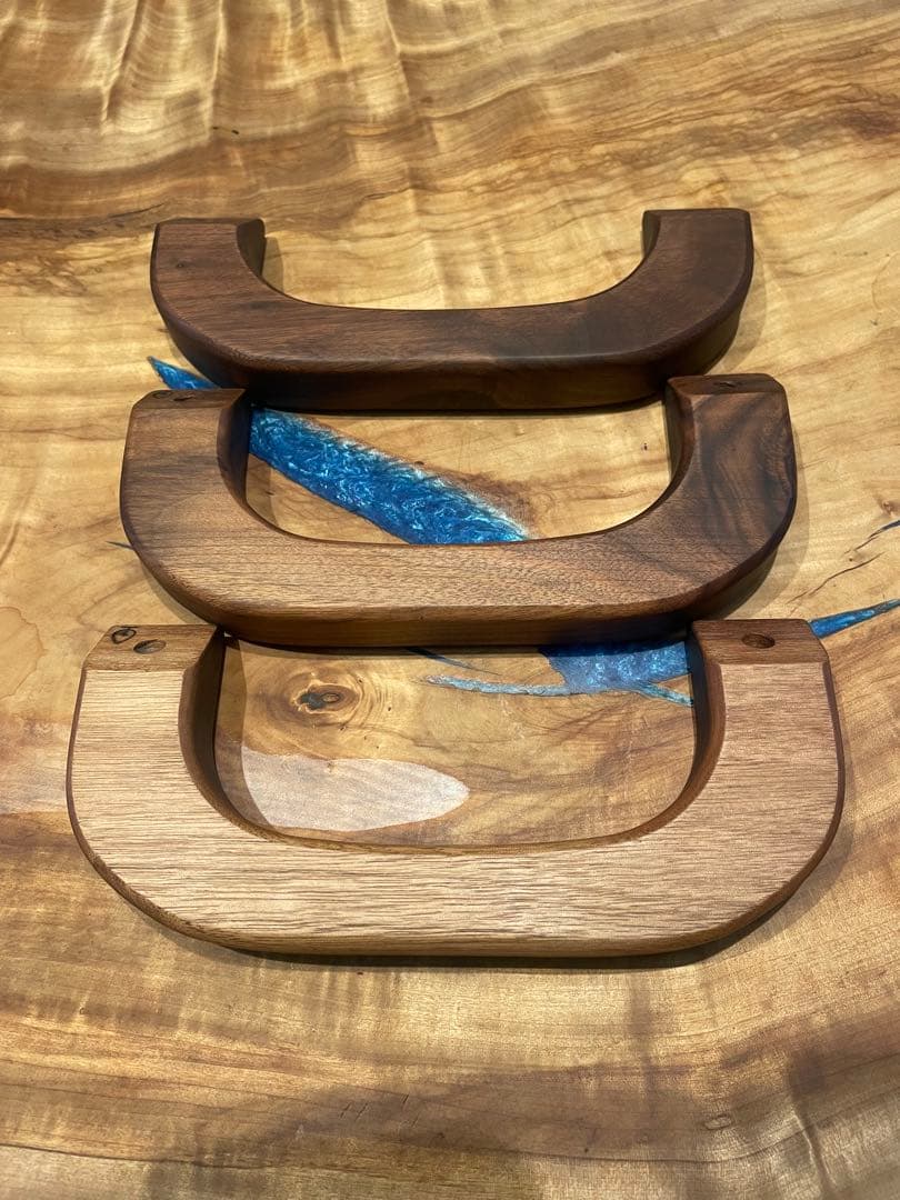 ウォールナット アシストグリップ ハイエース用 Aピラー用3個セット