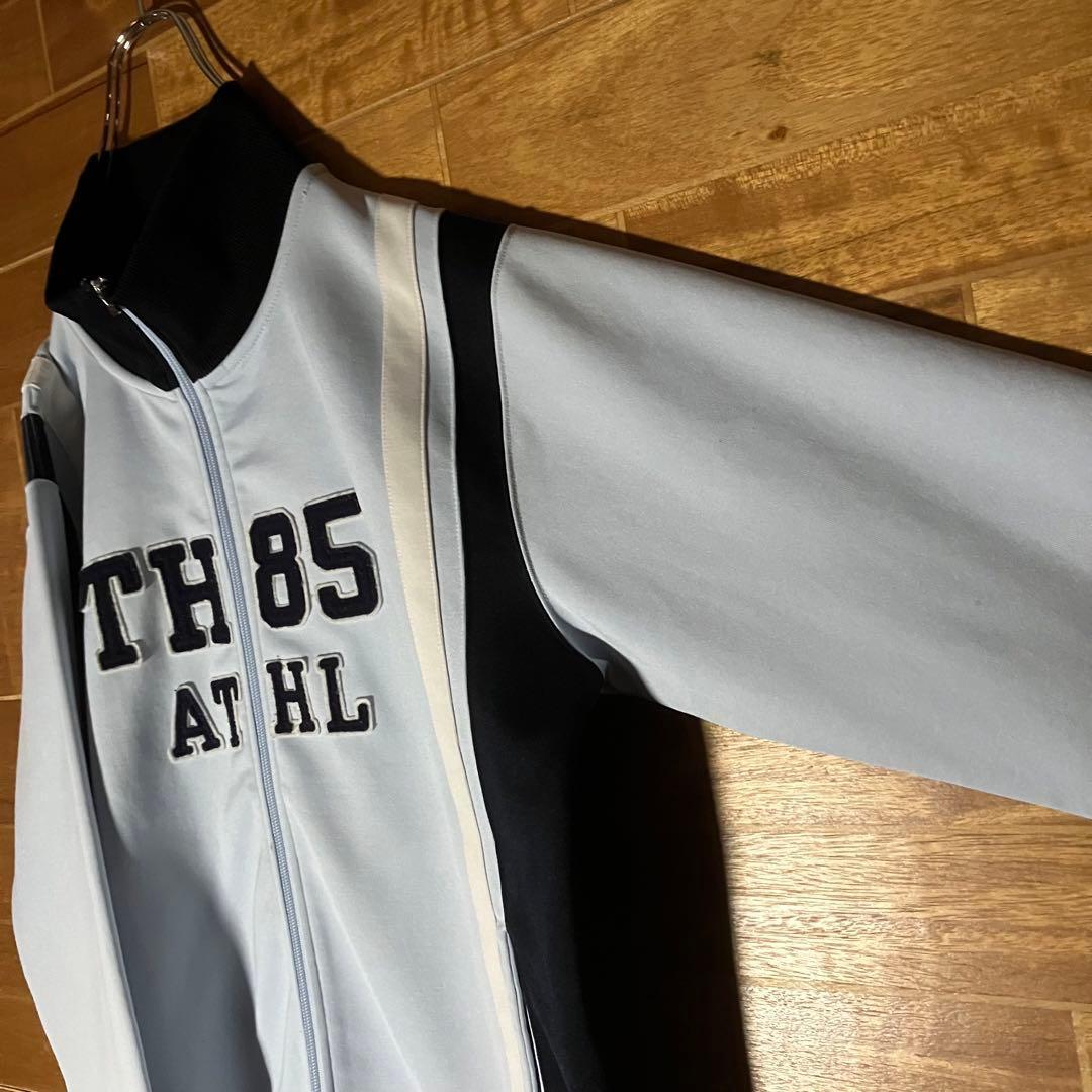 トミーヒルフィガー　トラックジャケット　ジャージ　水色　ネイビー　刺繍　L〜XL