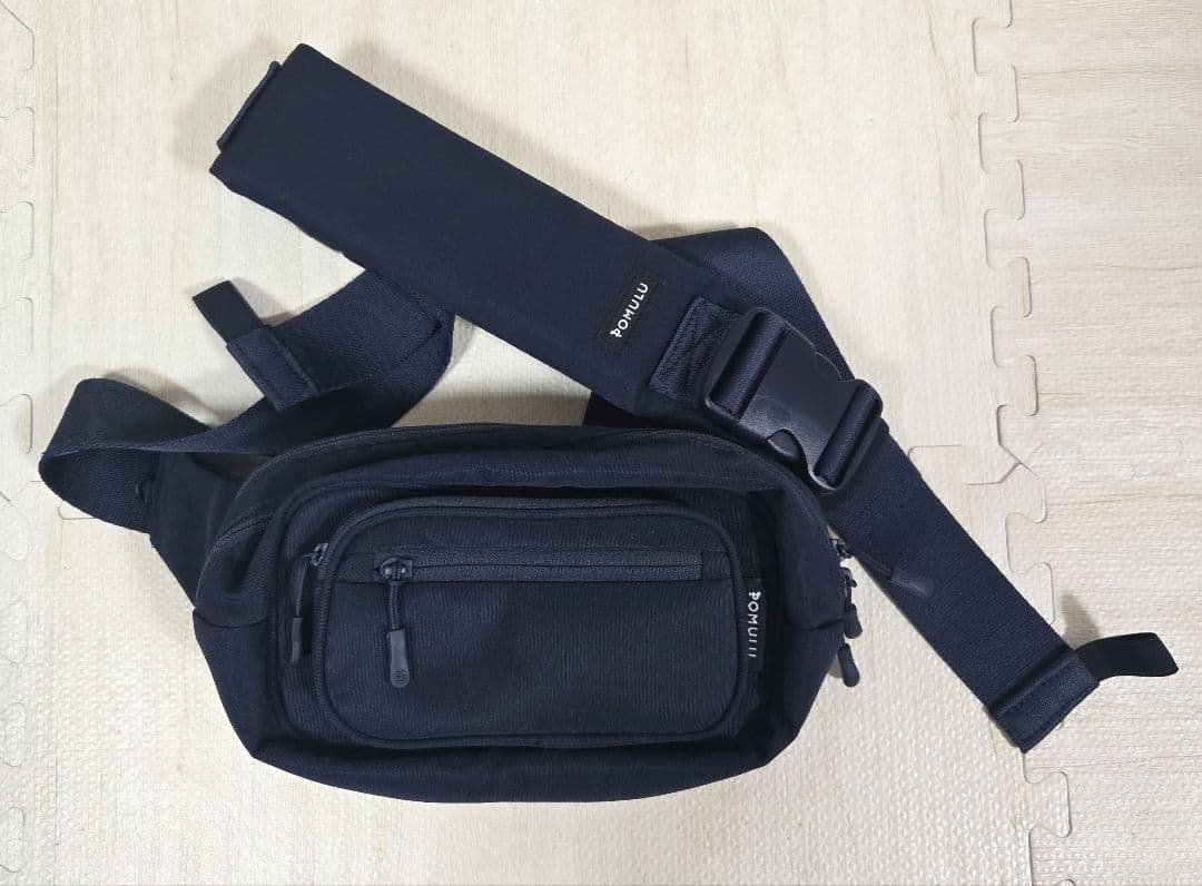 POMULU ネイビー ヒップシート　リニューアル品 POMULU 2WAYヒップシート