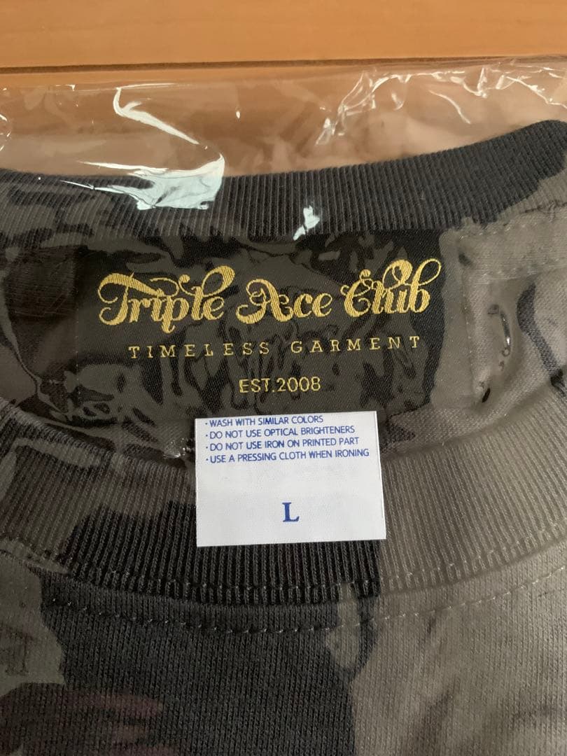 TRIPLE ACE CLUB BANDANAHAWK Lsize BLACK - メルカリ