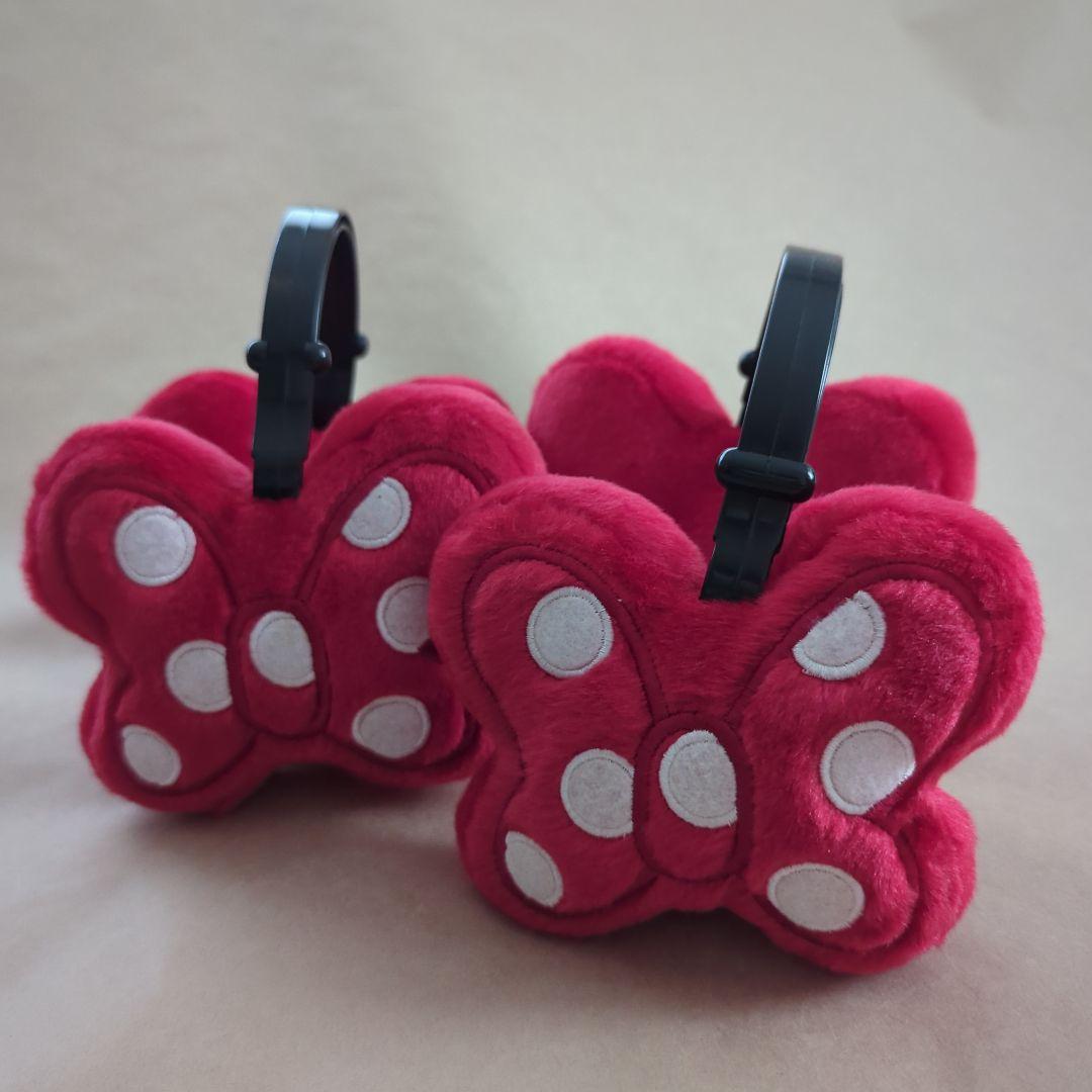 TDL ミニー リボン イヤーマフ ディズニー 希少【2個】おそろい ペア