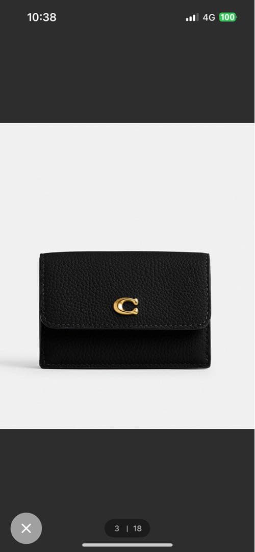 COACH ミニ トライフォールド ウォレット COACH（コーチ） 財布 ミニ トライフォールド ウォレット レディース