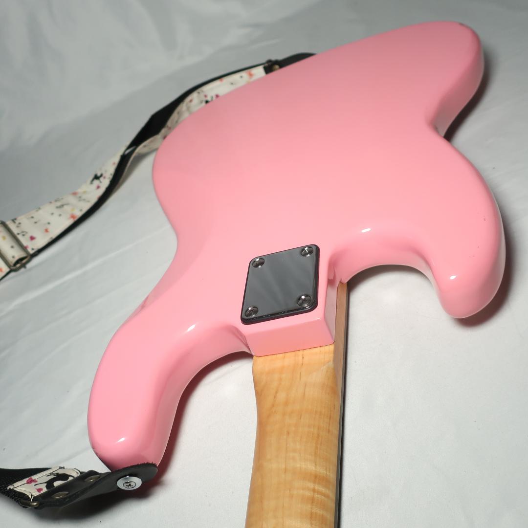 段 美品 K Garage エレキベース ピンク ケース＆ストラップ付 - メルカリ