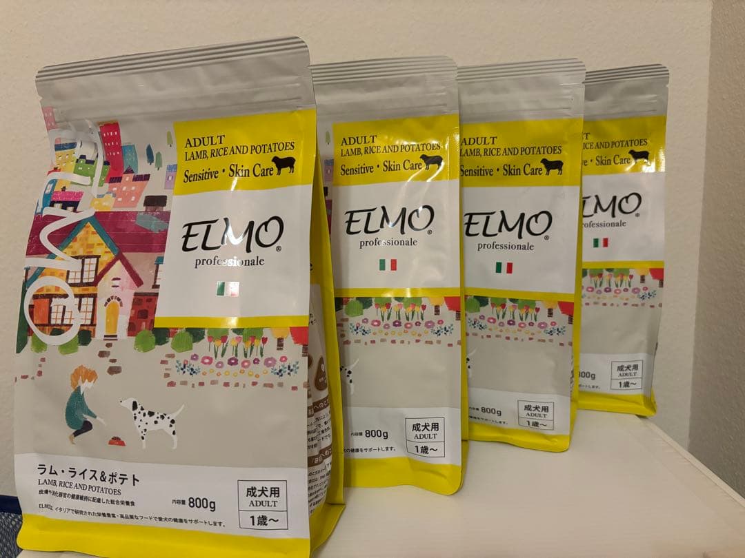 ELMO ドッグフード ラム・ライス・ポテト 成犬用800g×4 3200g - メルカリ