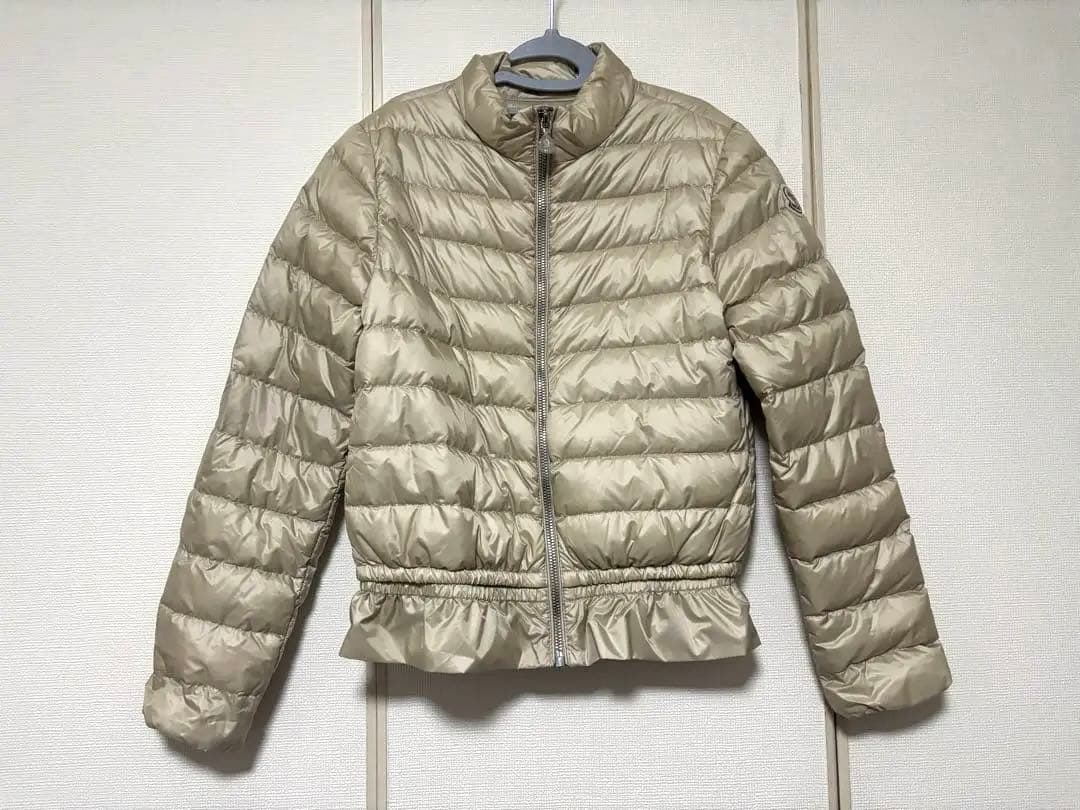 MONCLER ベージュ キルティングダウンコート キッズ 120cm - メルカリ