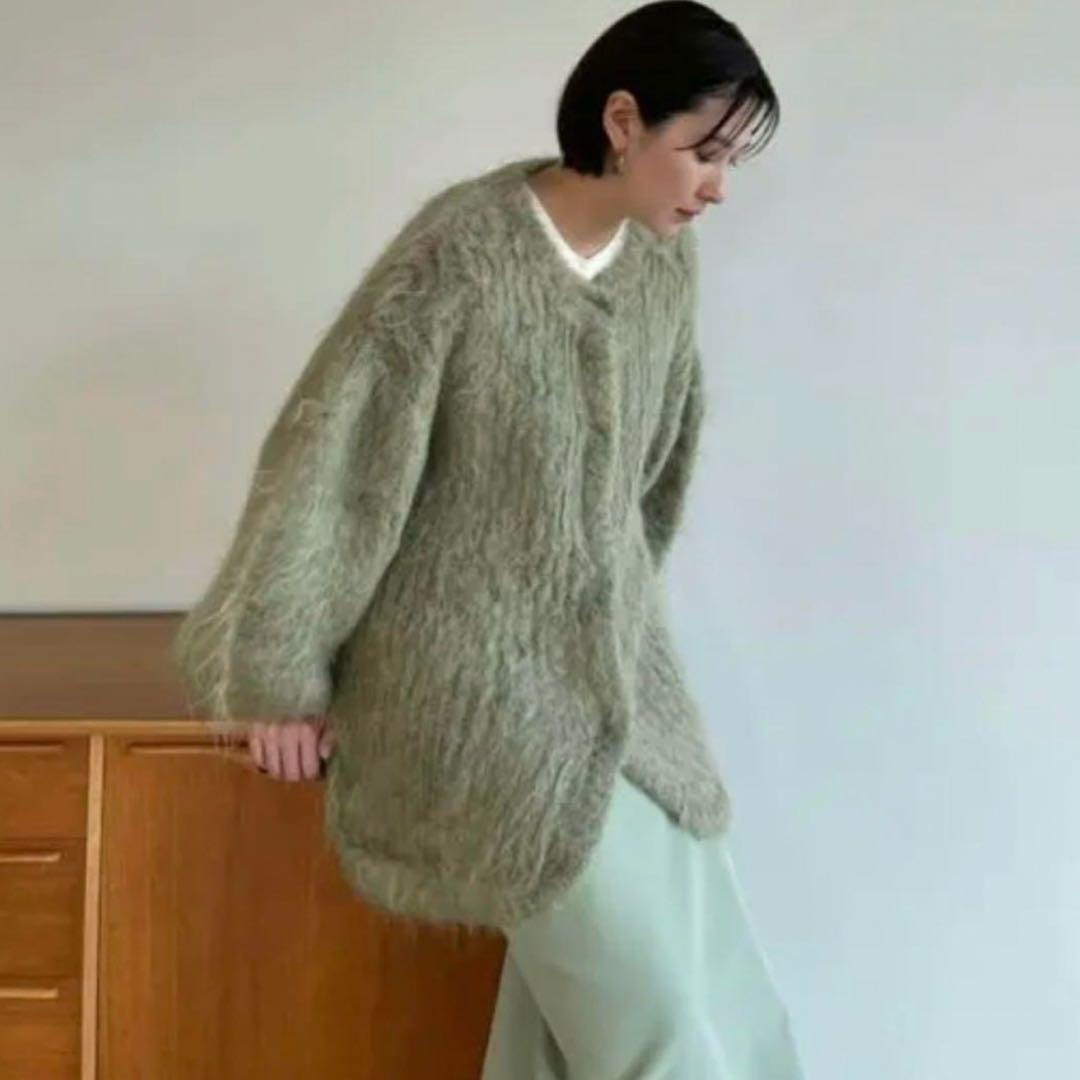 CLANE COLOR MOHAIR SHAGGY CARDIGAN - メルカリ