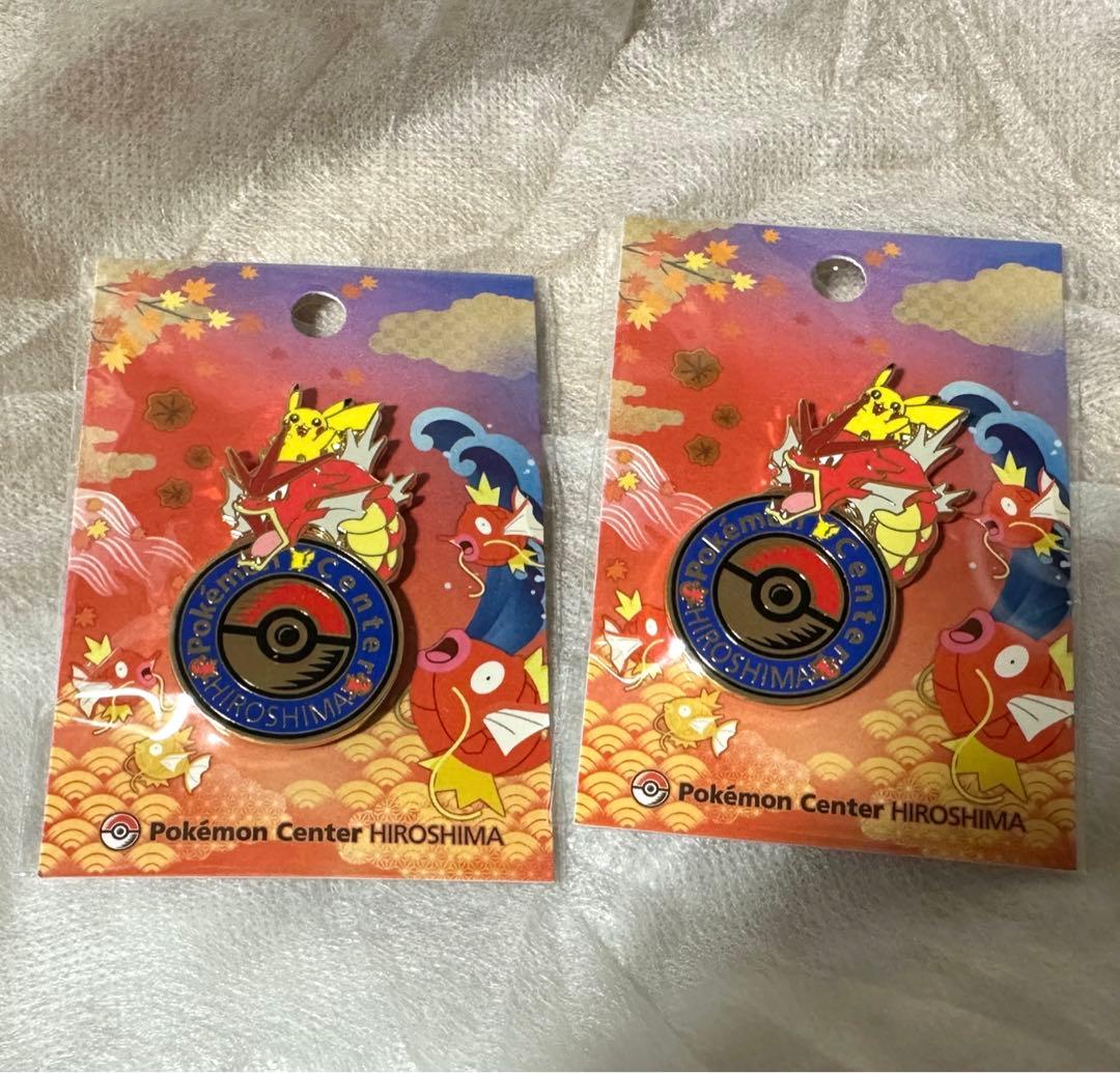 ポケモンセンターヒロシマ限定 ピンバッチ 2個セット ピンズ 広島
