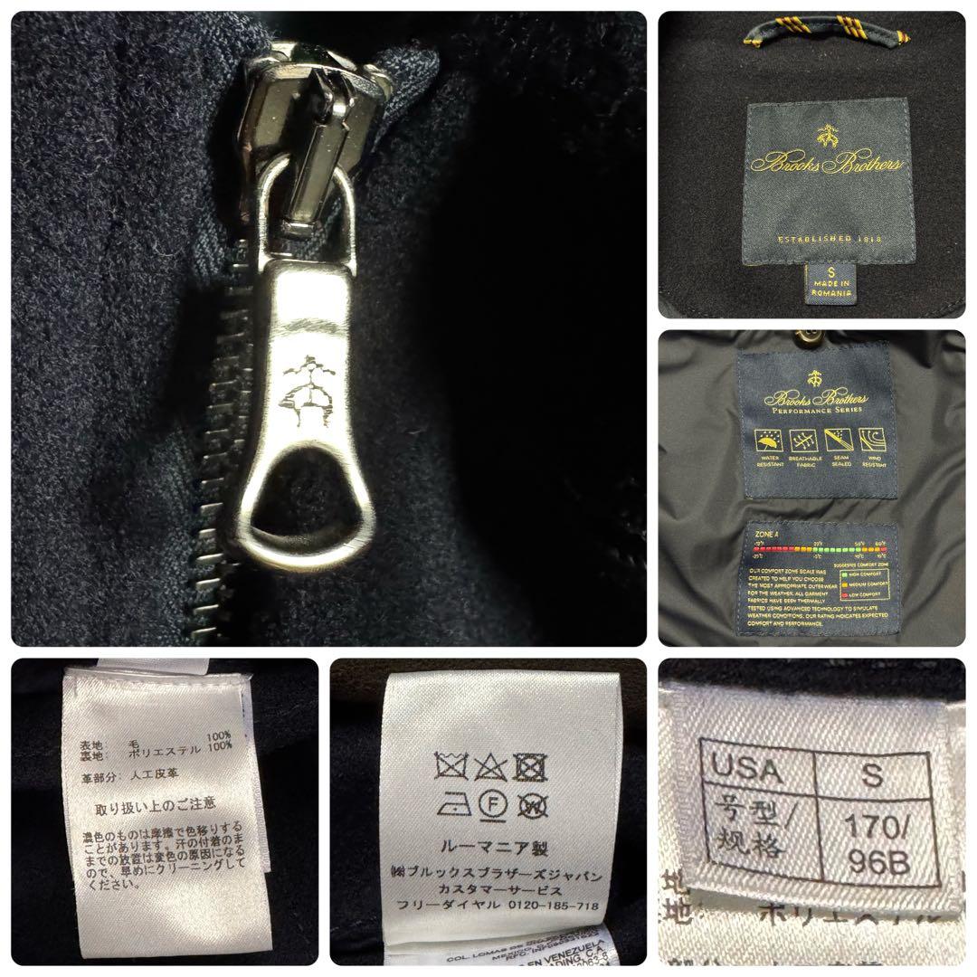 3647【ロロピアーナ・美品】ブルックスブラザーズ ウール ステンカラー