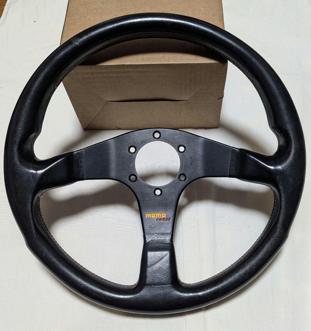 正規品 当時物 MOMO CORSE コルサ レザーステアリング anytyme03_m-7