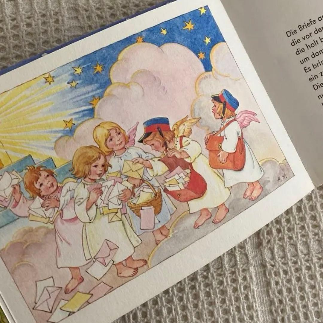 ドイツの小さな絵本 Hanna Helwig クリスマスの夜の天使達の物語
