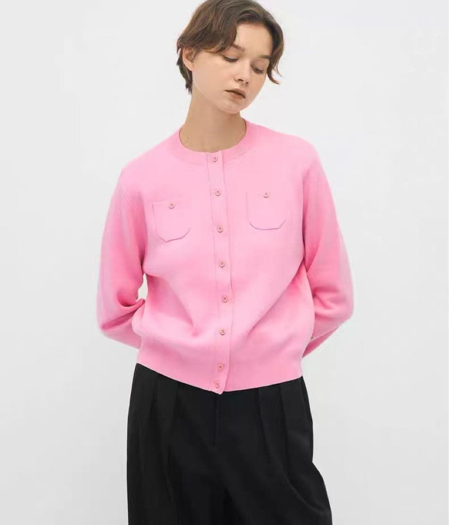 CABaN コットンカシミヤ クルーネックカーディガン XS - メルカリ