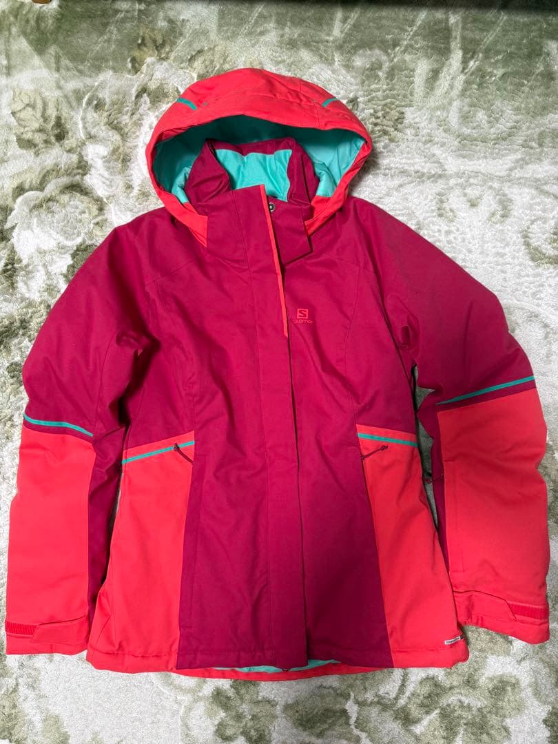 Salomon スキーウェアセット S 赤