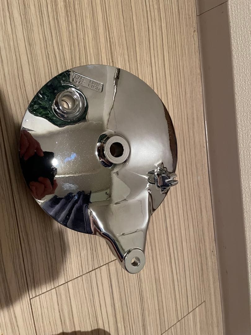 GS400メッキドラムパネル　純正品 Amazon | GS400 メッキ ドラムパネル スポーク/リア ブレーキ