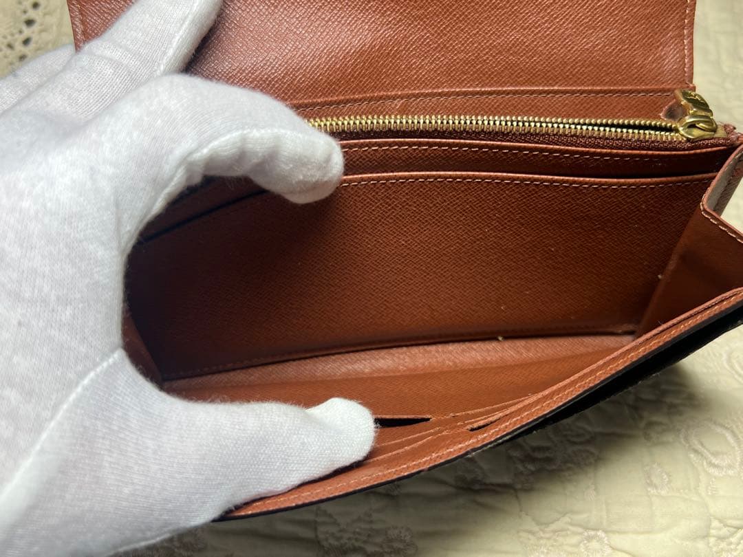 美品　ルイヴィトン 長財布 モノグラム ポルトフォイユ サラ