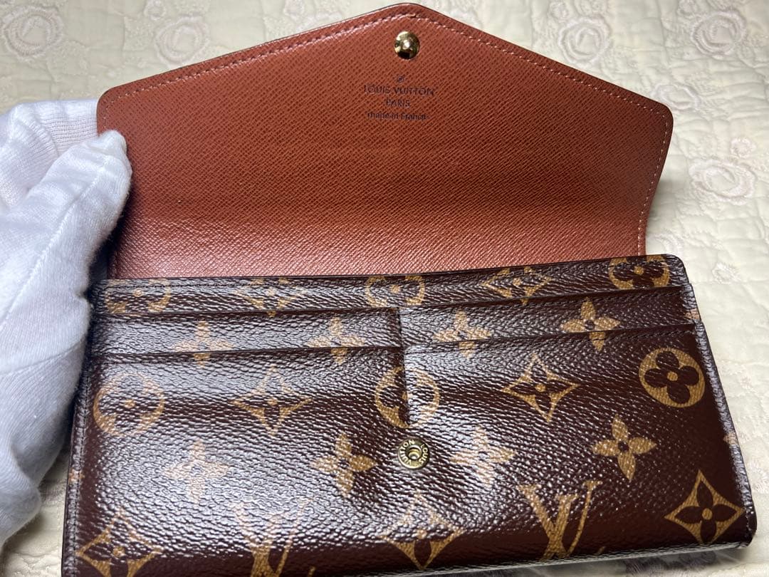 美品　ルイヴィトン 長財布 モノグラム ポルトフォイユ サラ