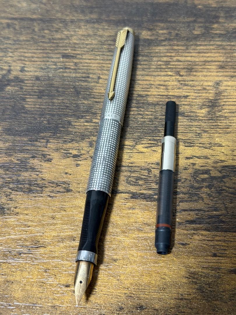 初期　字幅63 パーカー　75 シズレ　万年筆　スターリングシルバー　細字 詳細ページ | 万年筆 ボールペンなど高級筆記具の販売・買取