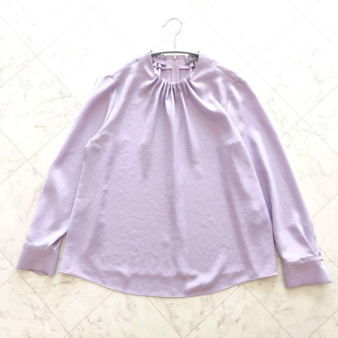 25SS Theory luxe ウォッシャブル タック ブラウス ラベンダー - メルカリ