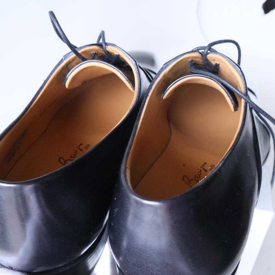 未使用フランチェスコベニーニョ内羽根ストレートチップ黒6.5 25.5