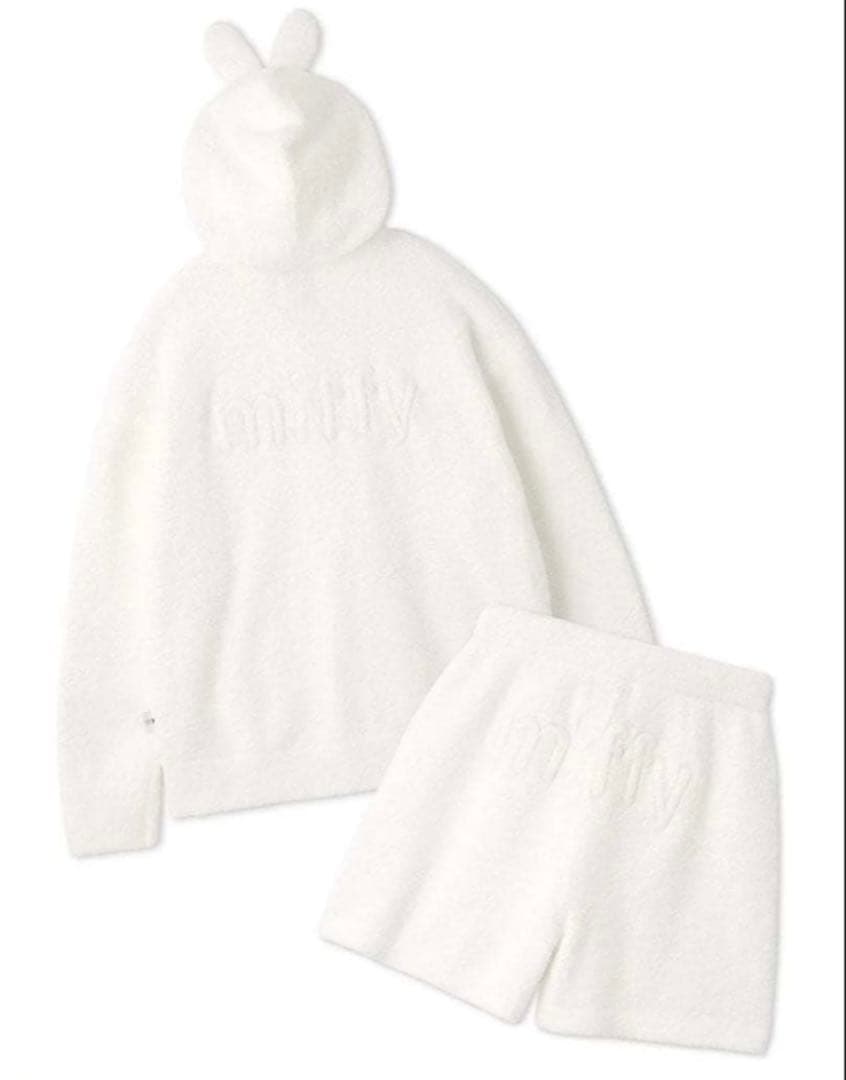 Dick Bruna ベビモコパーカー&ショートパンツセット　ホワイト