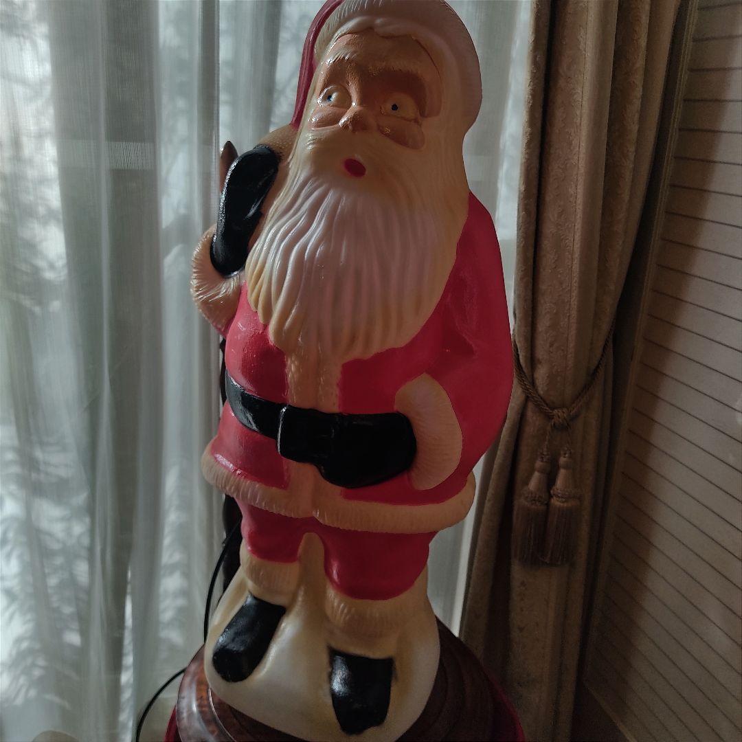 イルミネーション 電飾 サンタクロース 人形 大 ヴィンテージ レトロ