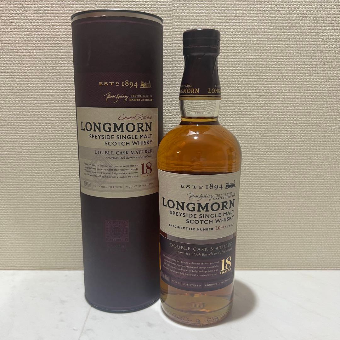 LONGMORN 18年 ダブルカスクウイスキー 700ml 48度 スコッチ - メルカリ