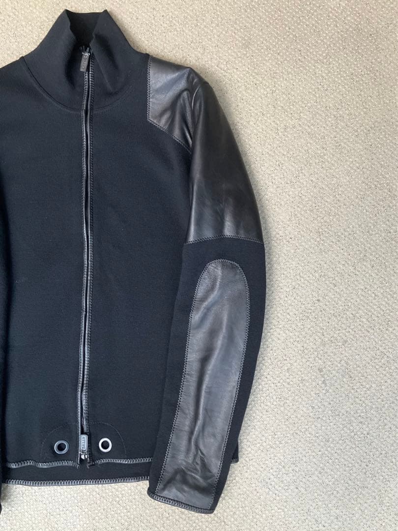 Bally 袖レザー ドライバーズニット 03〜06頃 - メルカリ