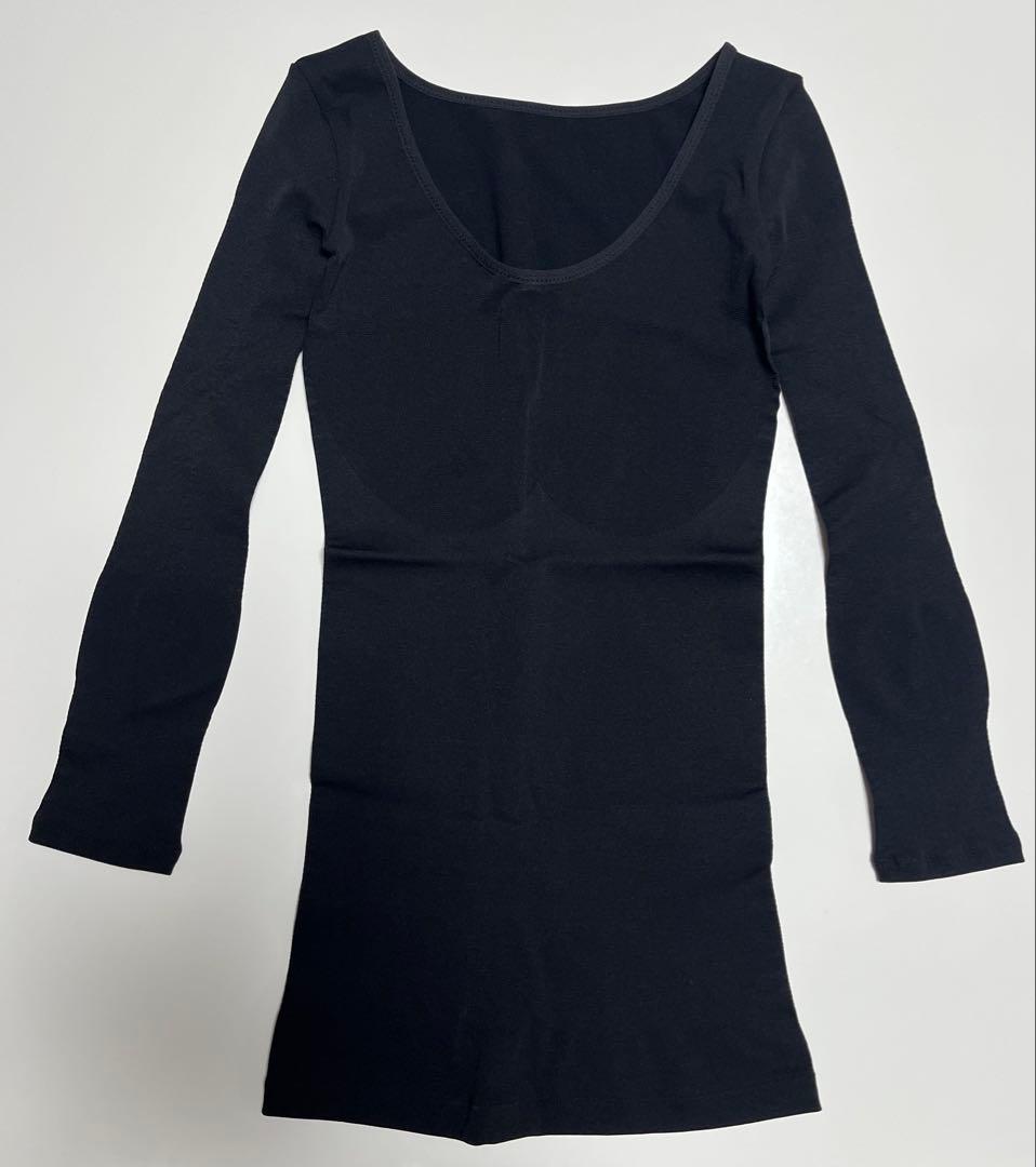 MARUKO 二の腕インナー9分袖 Mサイズ ブラック IFMC - メルカリ