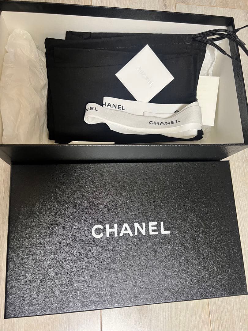 CHANEL バレエシューズ　ブラック　37ハーフ