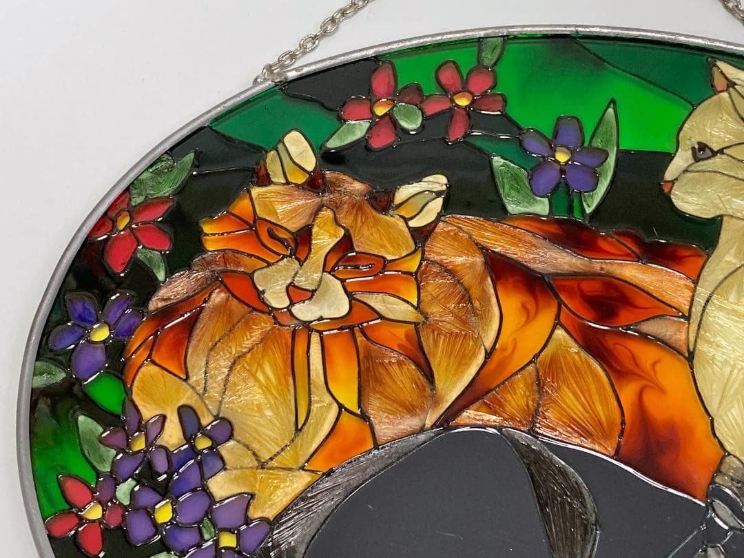 ティファニー キャット ジョン・ベーカー ステンドグラス サン