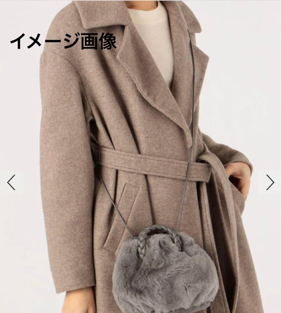 未使用】HEREU Bombon 2way ショルダーバッグ ファー クリーム - メルカリ