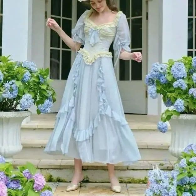 【新品タグ付き】Lacemade 完売 ミスリラのフレアーコルセット ワンピース ミルフィーユフリルコルセットワンピ/MAJESTIC LEGON(マジェスティック