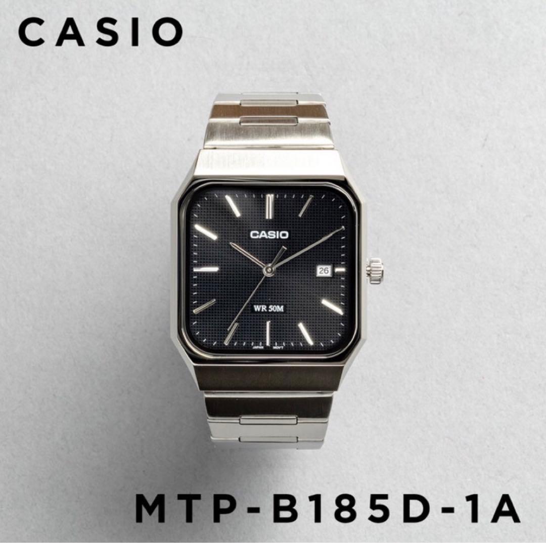 最安値】新品未使用 CASIO MTP-B185Dブラック 保証書付 即日発送