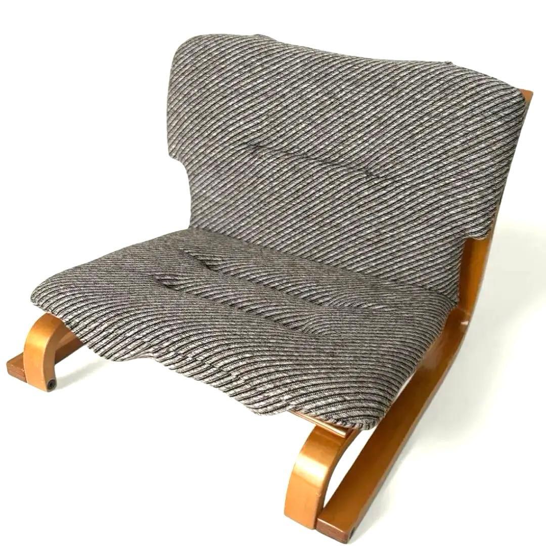 希少✨ 徳島県立工業技術センター 新日本木工 曲木 低座椅子 胡坐楽座椅子 徳島県立工業技術センター 新日本木工 曲木 低座椅子 胡坐楽座椅子