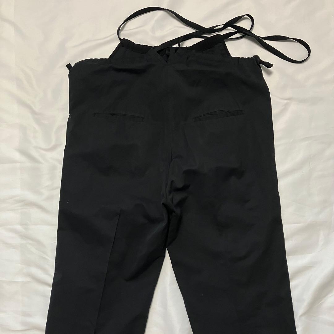 ドゥロワー Drawer コットンシルクオーバーオール　サロペット黒34