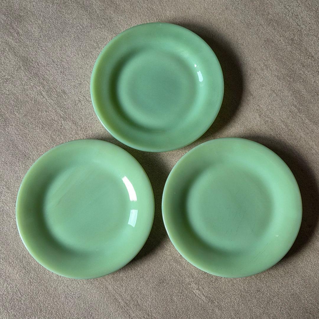 Fireking ファイヤーキング　ブレッド&バタープレート 3枚 ブレッド&バタープレート ジェダイ レストランウェアシリーズ 1956年頃