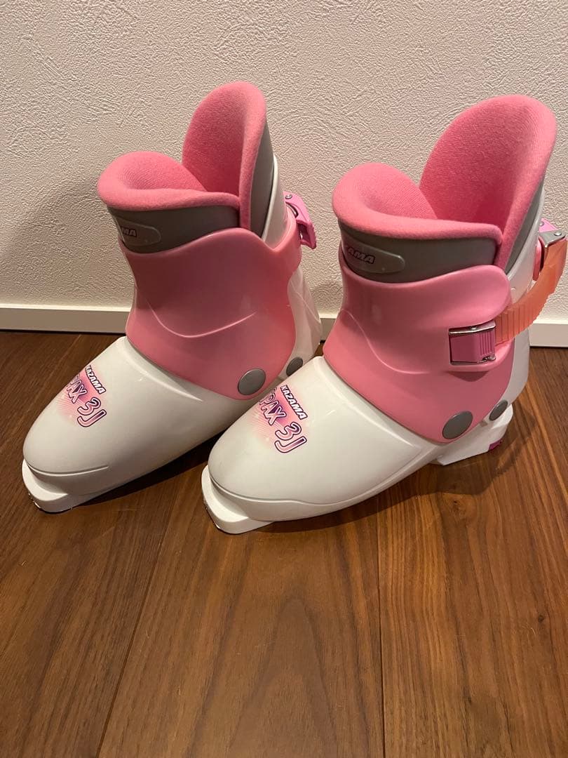 KAZAMA カザマ SPAX キッズ スキー106㎝ ストック ブーツ セット