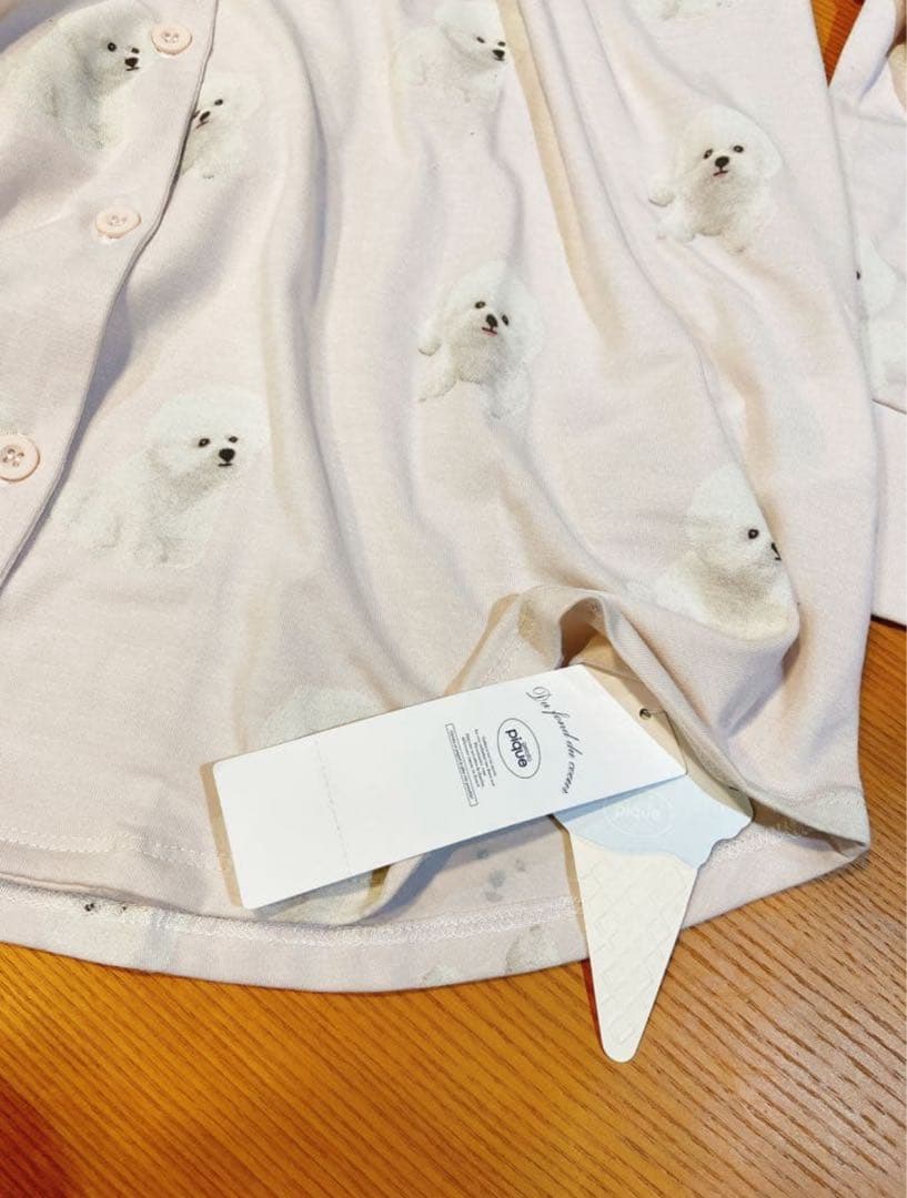 新品タグ付き　ジェラートピケ　ビションフリーゼ　ルームウェア上下セット