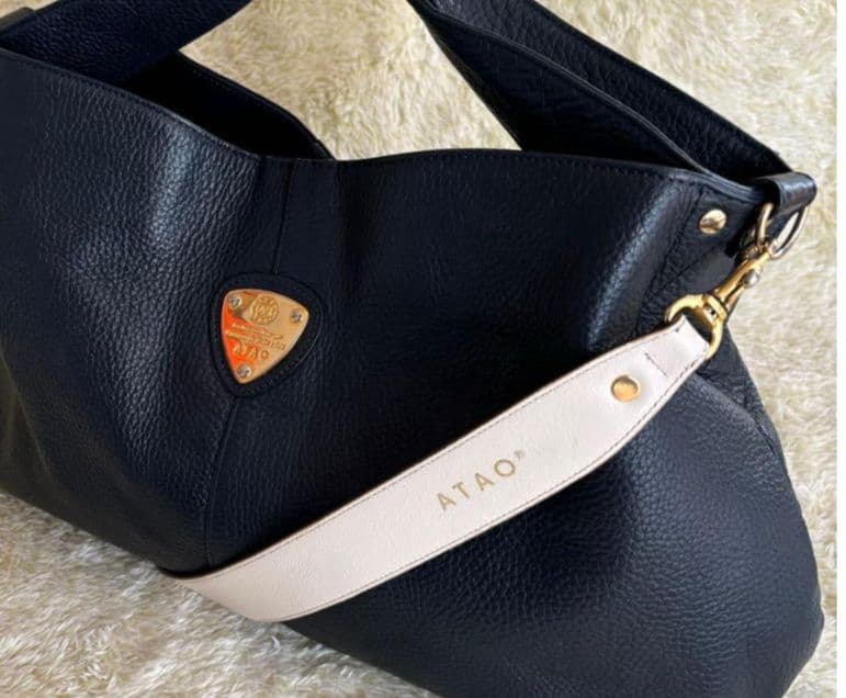 ATAO アタオ エルヴィ 2way ショルダーバッグ ネイビー - メルカリ