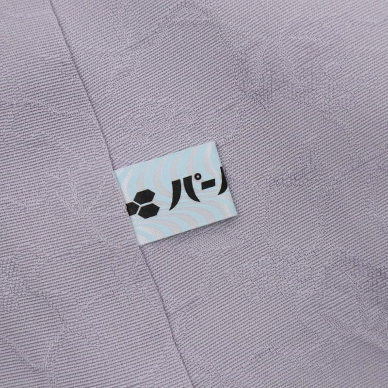 《長尺■色無地■牡丹鼠色◆細やか葡萄唐草地模様◆背紋有■袷正絹着物◆IP1-2》