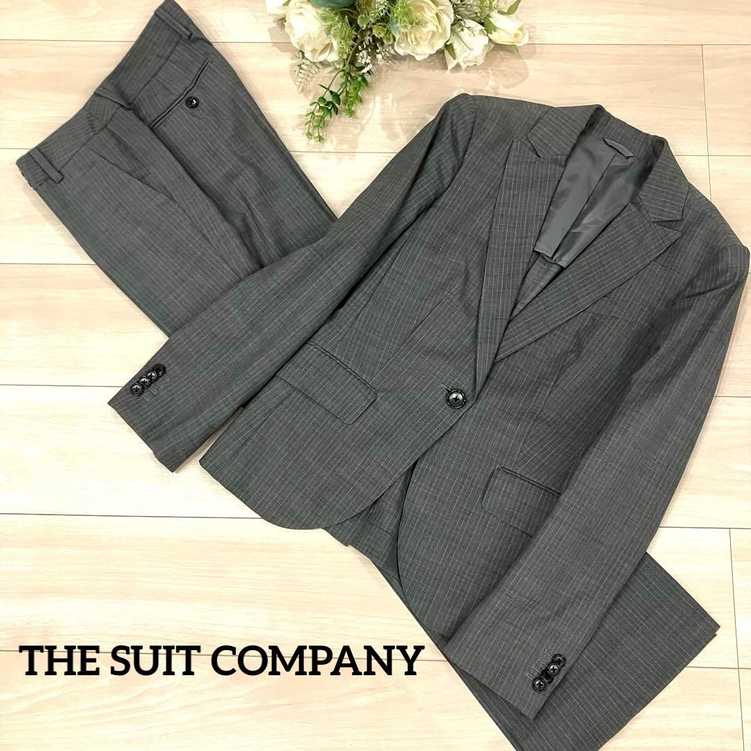 美品✨ザ スーツカンパニー パンツスーツ セットアップグレー 洗える