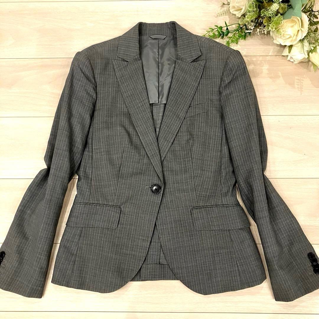 美品✨ザ スーツカンパニー パンツスーツ セットアップグレー 洗える