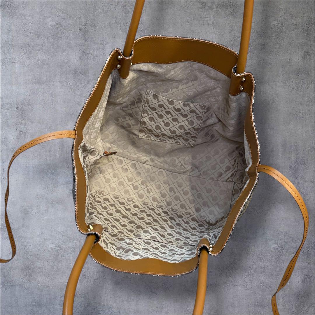 【極美品・希少】ゲラルディーニ リナシメント トートバッグ 総柄 舟型 バッグ