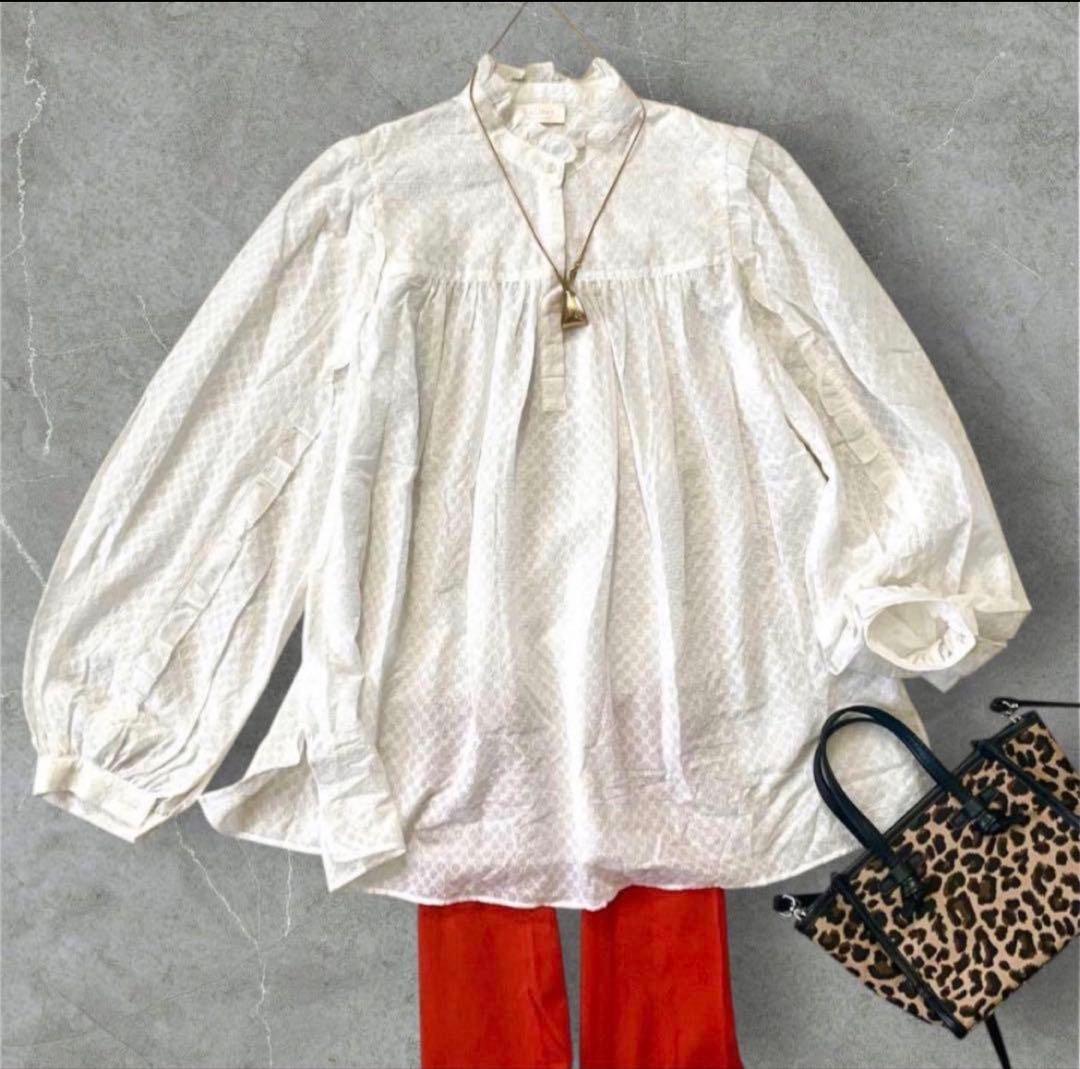 美品 ボールジィ 3万円TOMORROWLAND フリル レースブラウス 白 - メルカリ