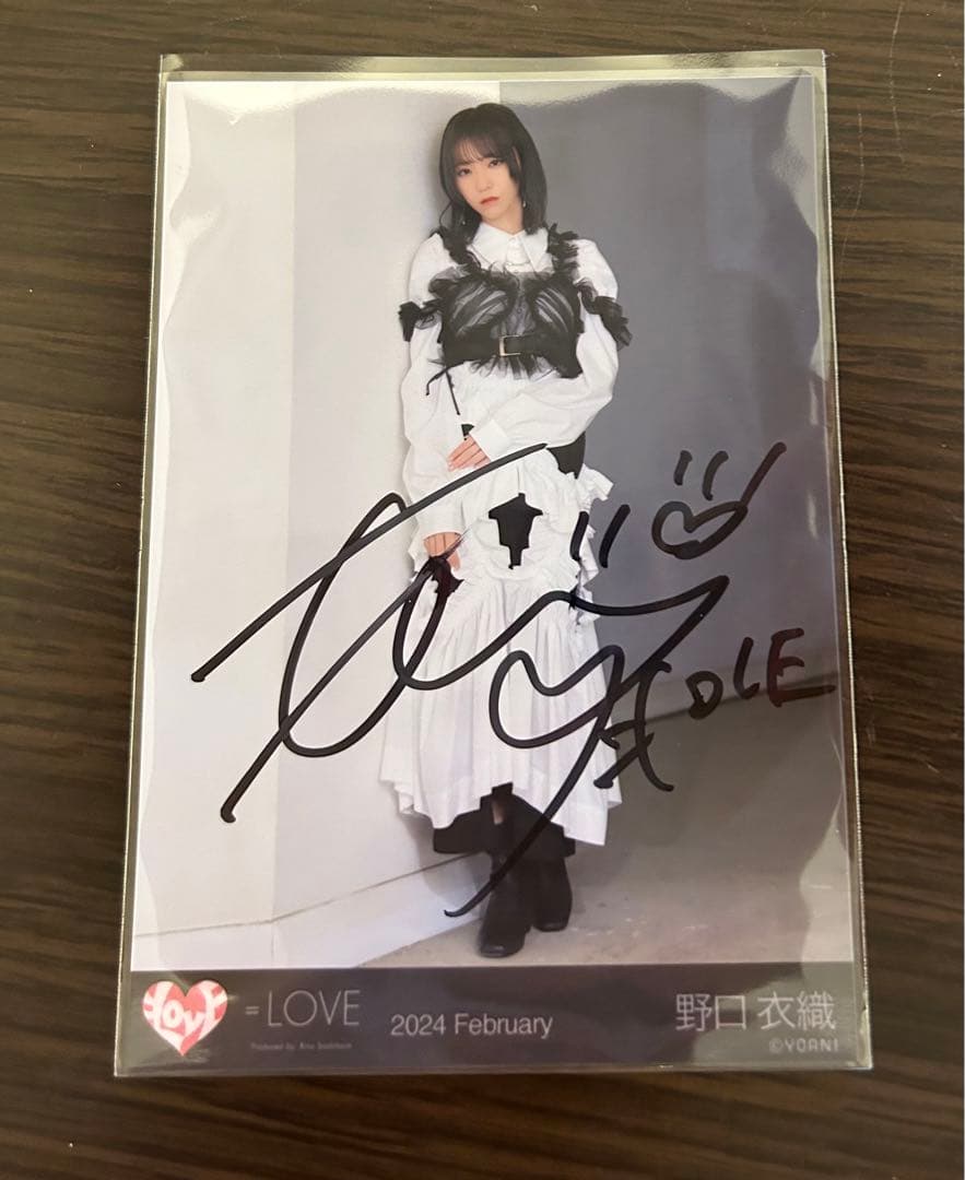 野口衣織直筆イコラブ狂想カタストロフィ